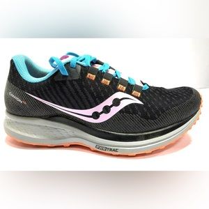 Saucony Women's Canyon Black Trail Running Shoes, Size 7.5 M
